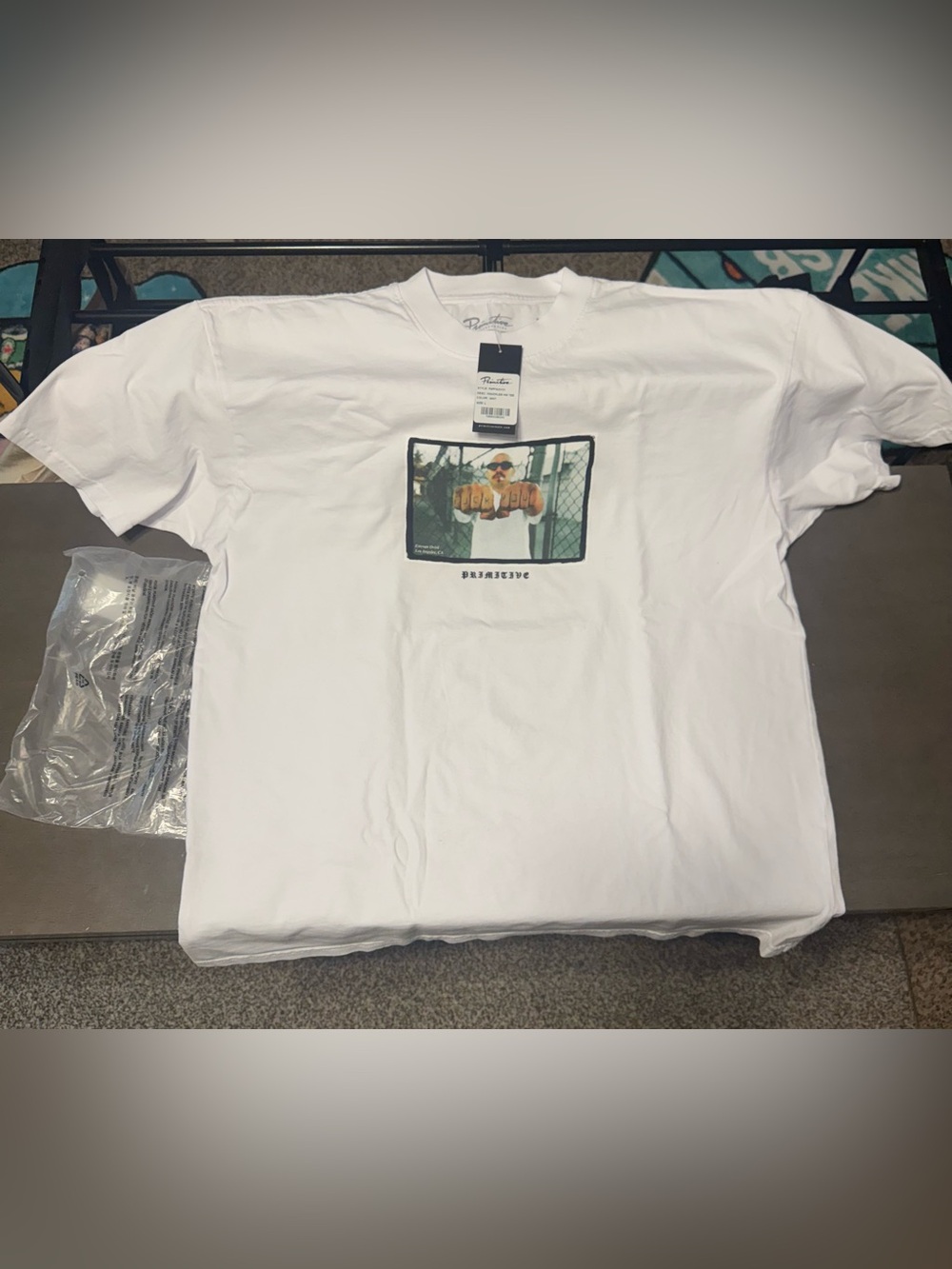 Primitive Knuckles Boxy Tee Size L Signed by PRod